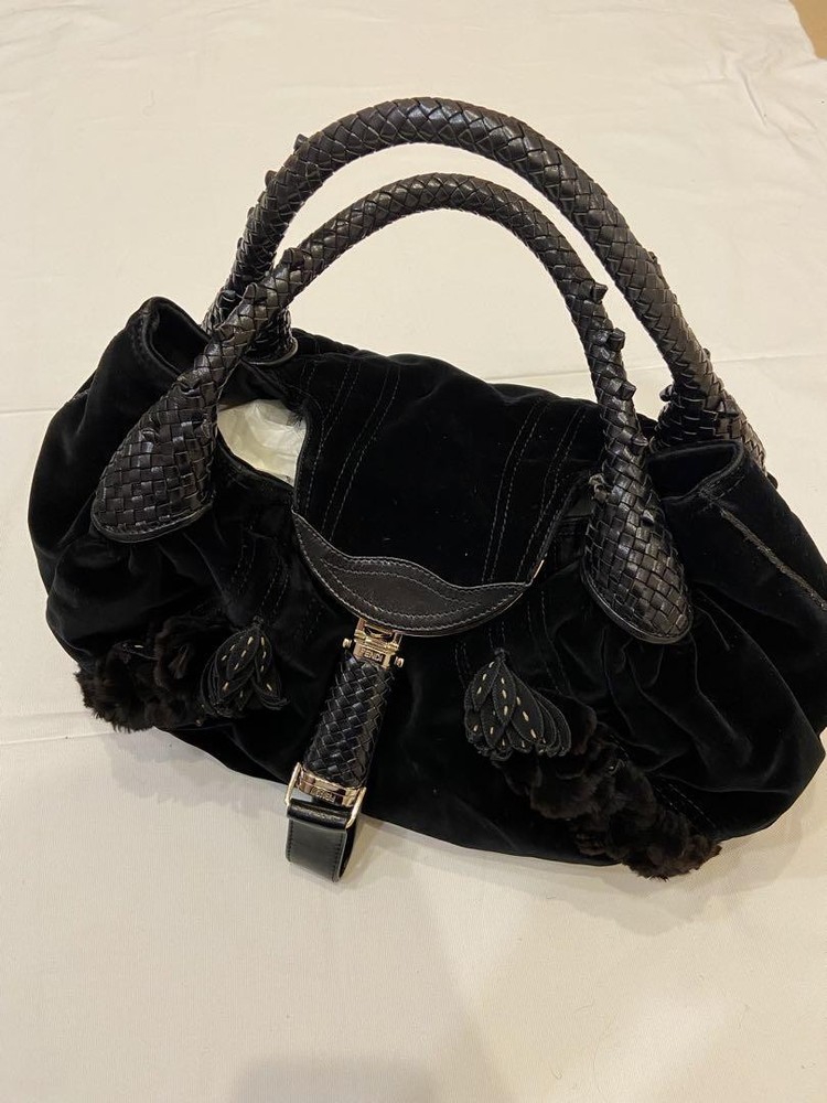 Rare FENDI Spy Bag Velvet Limited Edition - Gently Used, Elegant Design