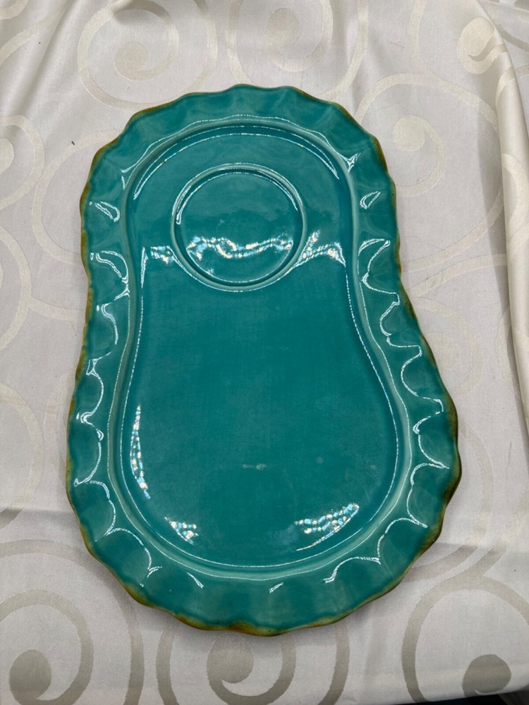 Made in Italy green lunch plate