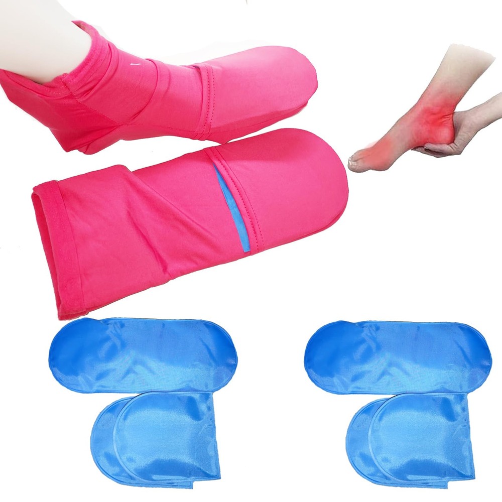 Cold Therapy Socks for Foot Pain Relief & Swelling – Reusable Gel Ice Pack
