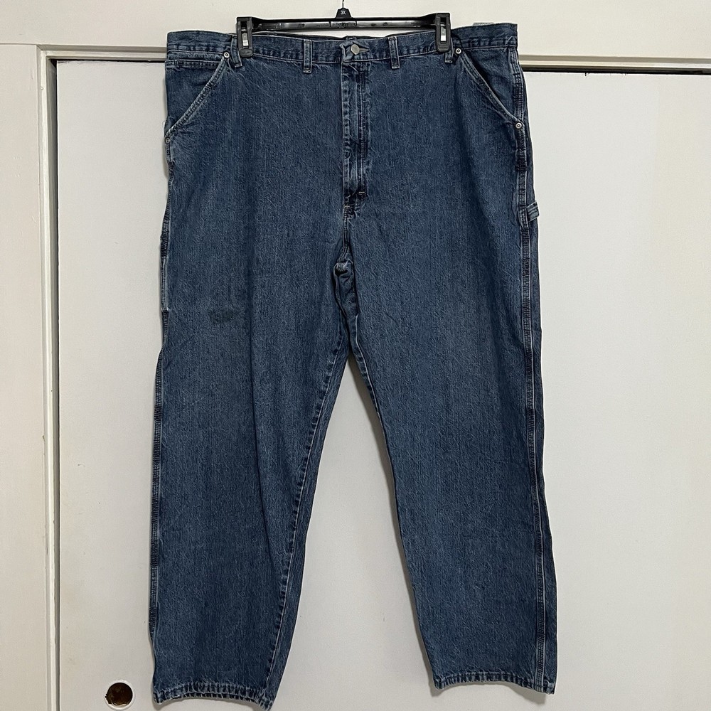 Wrangler Carpenter Jeans Men 46x32 Blue Denim Hero 94LSWDV