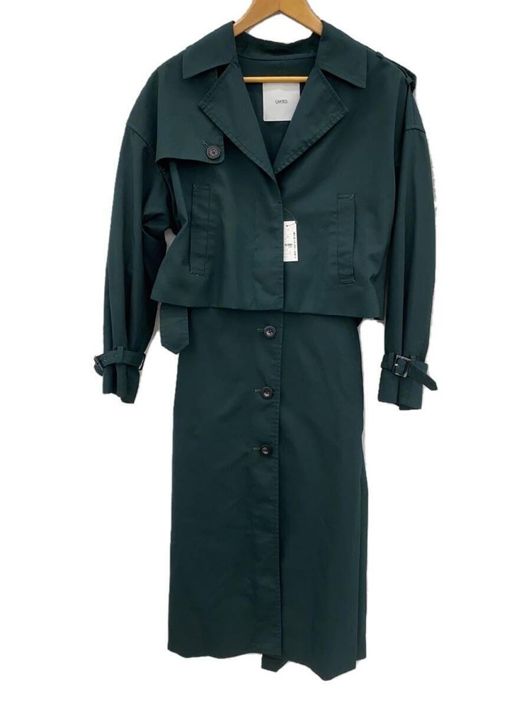 Un3D. Trench Coat/36/Polyester/Grn/521650001301//  2274