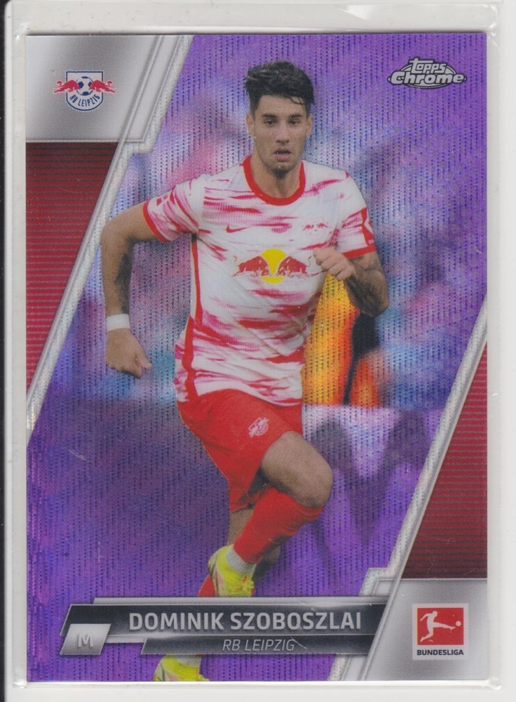 DOMINIK SZOBOSZLAI 2021-22 TOPPS CHROME PURPLE WAVE REFRACTOR #/299 *MM