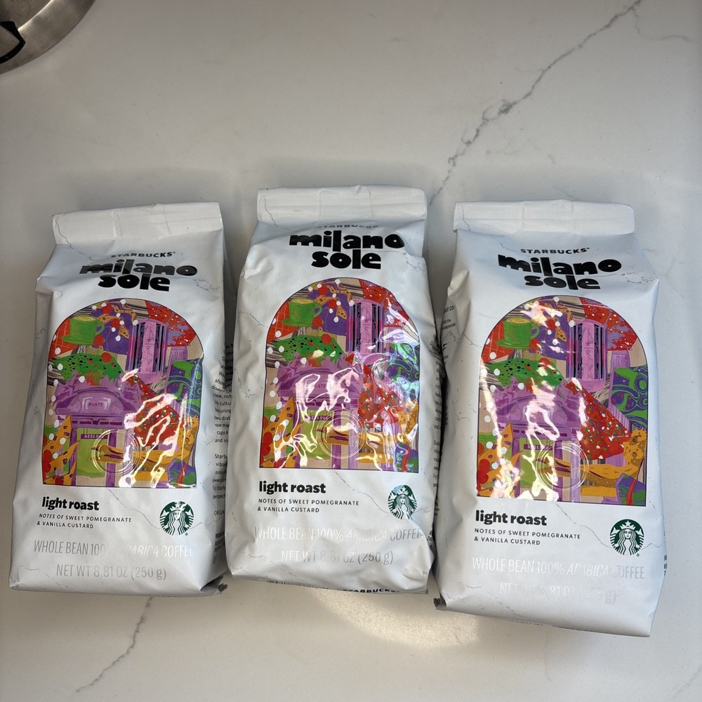Starbucks Milano Sole Limited Edition 250g Whole Coffee Beans Unopened Best Before Feb 25-image