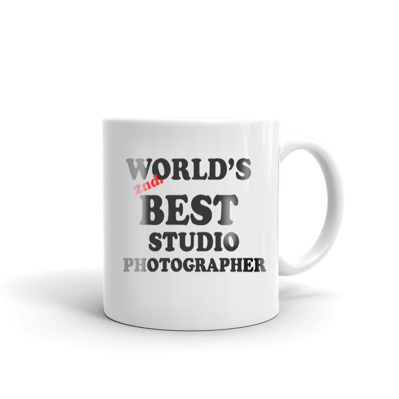 World's 2nd Best Studio Photographer Coffee Tea Ceramic Mug Office Work Cup Gift