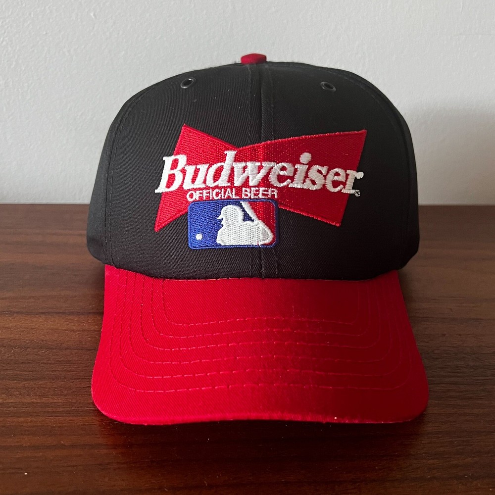Vintage Budweiser MLB Baseball Hat 90’s SnapBack One Size Sports Beer Cap
