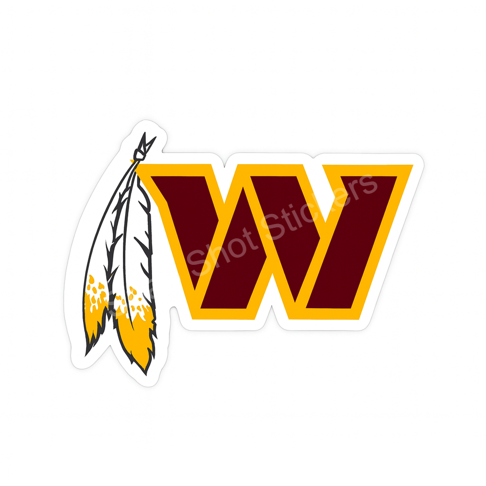 Washington Football Weather Resistant Vinyl Sticker Decal 06