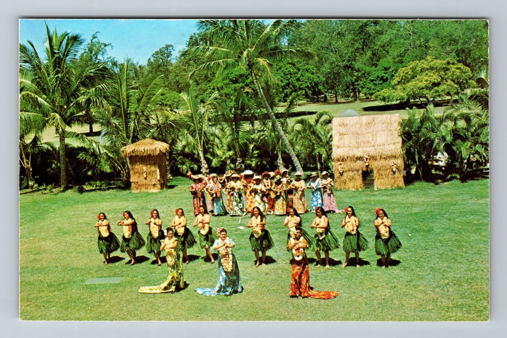 Waikiki Beach HI-Hawaii, Kodak Hula Show, Kapiolani Park, Vintage Postcard