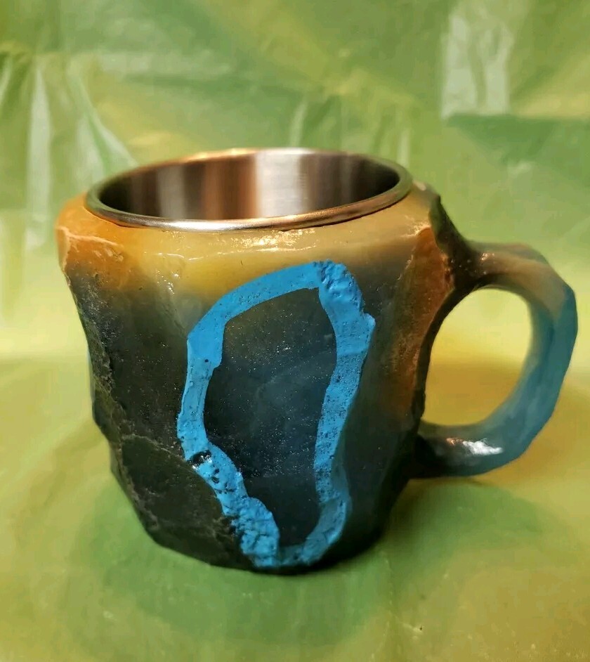 Resin Faux Mineral/Crystal Coffee Cup