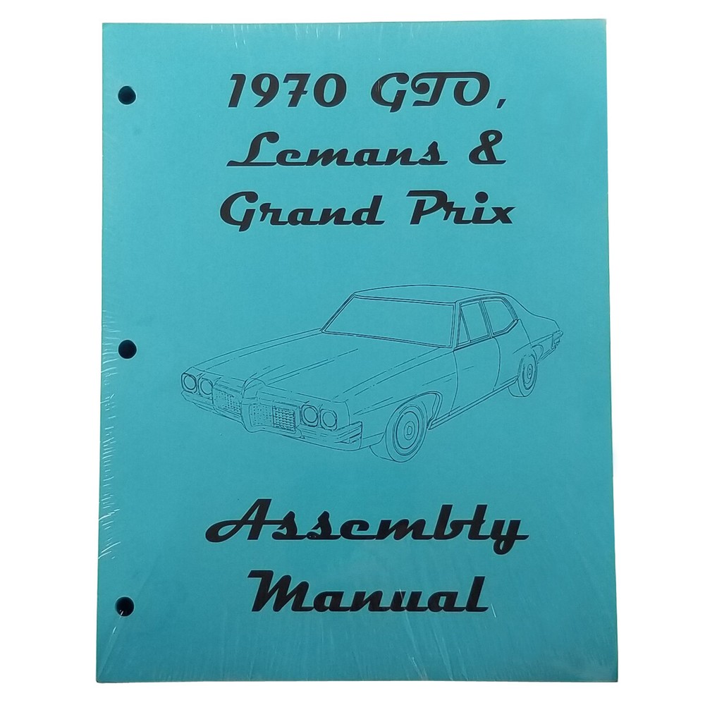 Factory Assembly Manual Repair Restore Book 1970 Pontiac Lemans GTO