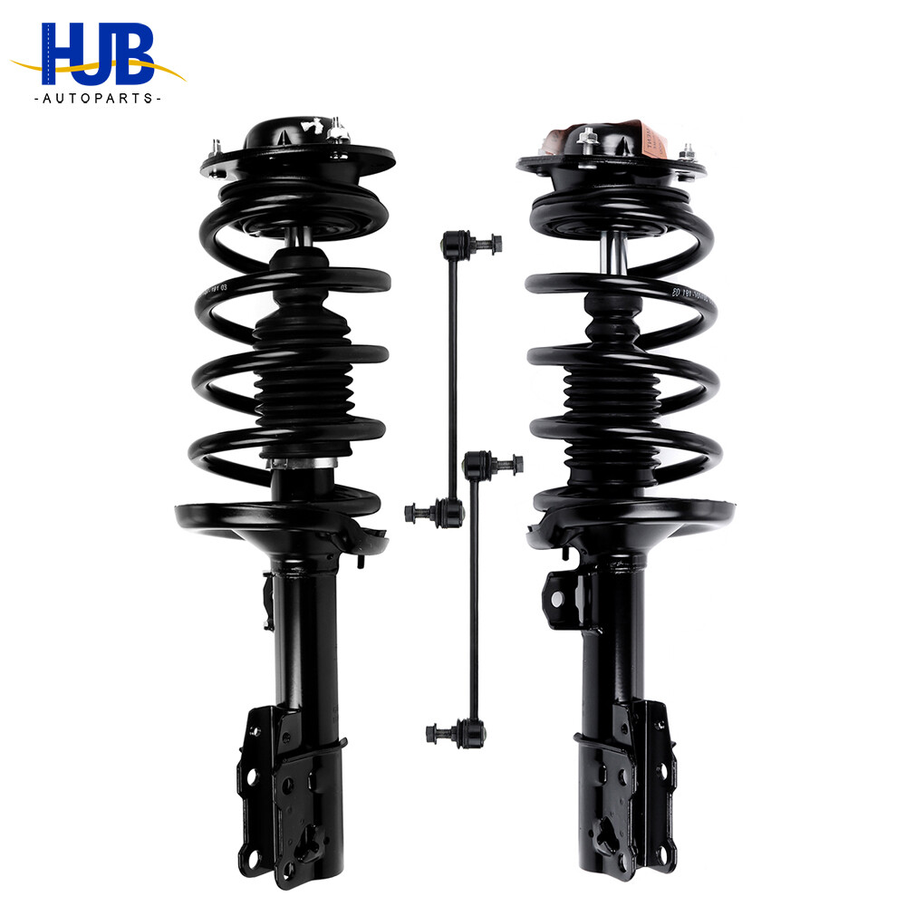 Front Coil Spring Struts + Sway Bars for 2004-2012 Chevy Malibu Pontiac G6 Aura
