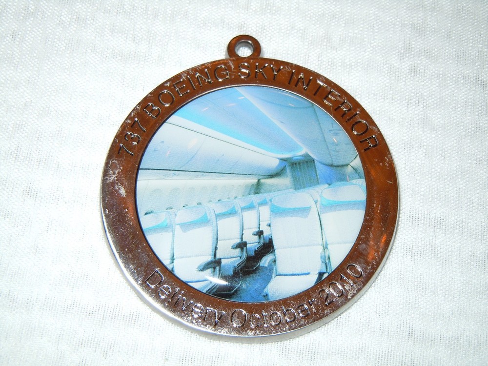 737 Boeing Sky Interior Delivery October 2010 Commemorative Coin Medallion 2