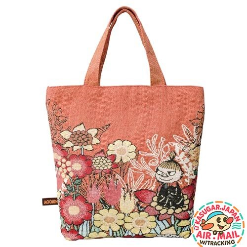 Marushin Tote Bag with Gusset Moomin Little My Flowers  H35cm fm Japan