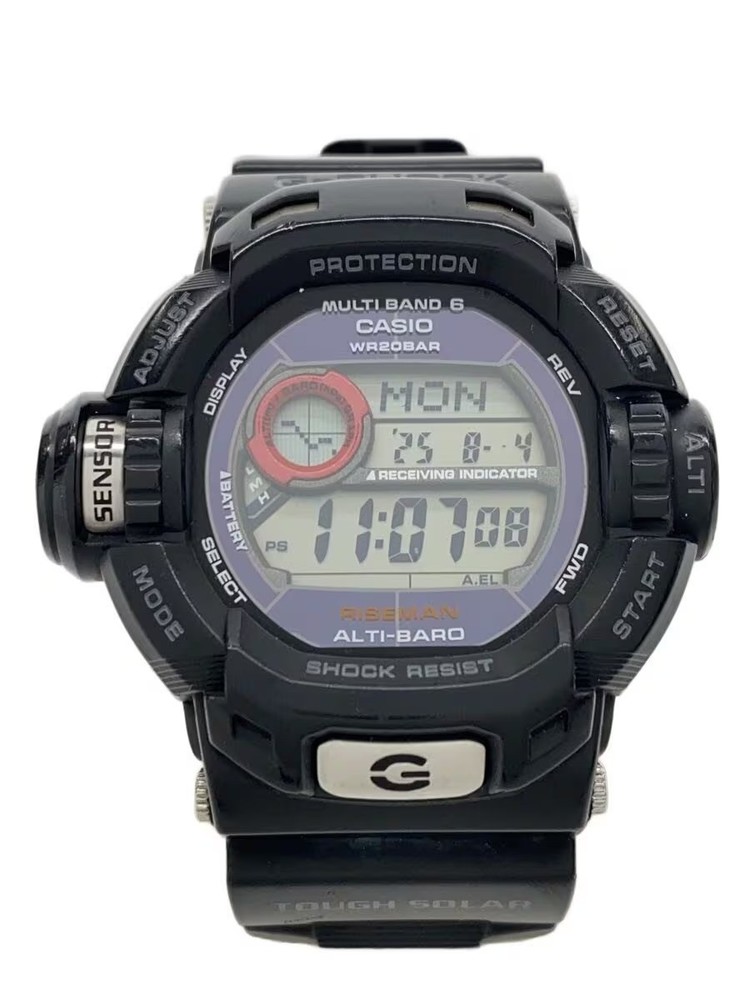 CASIO G-SHOCK GW-9200J-1JF Riseman Black Solar Digital Watch from Japan