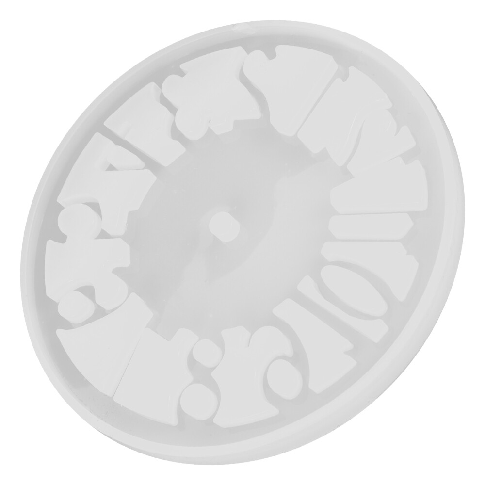 Roman Numeral Large Clock Resin Casting Mold for DIY Accessories  
