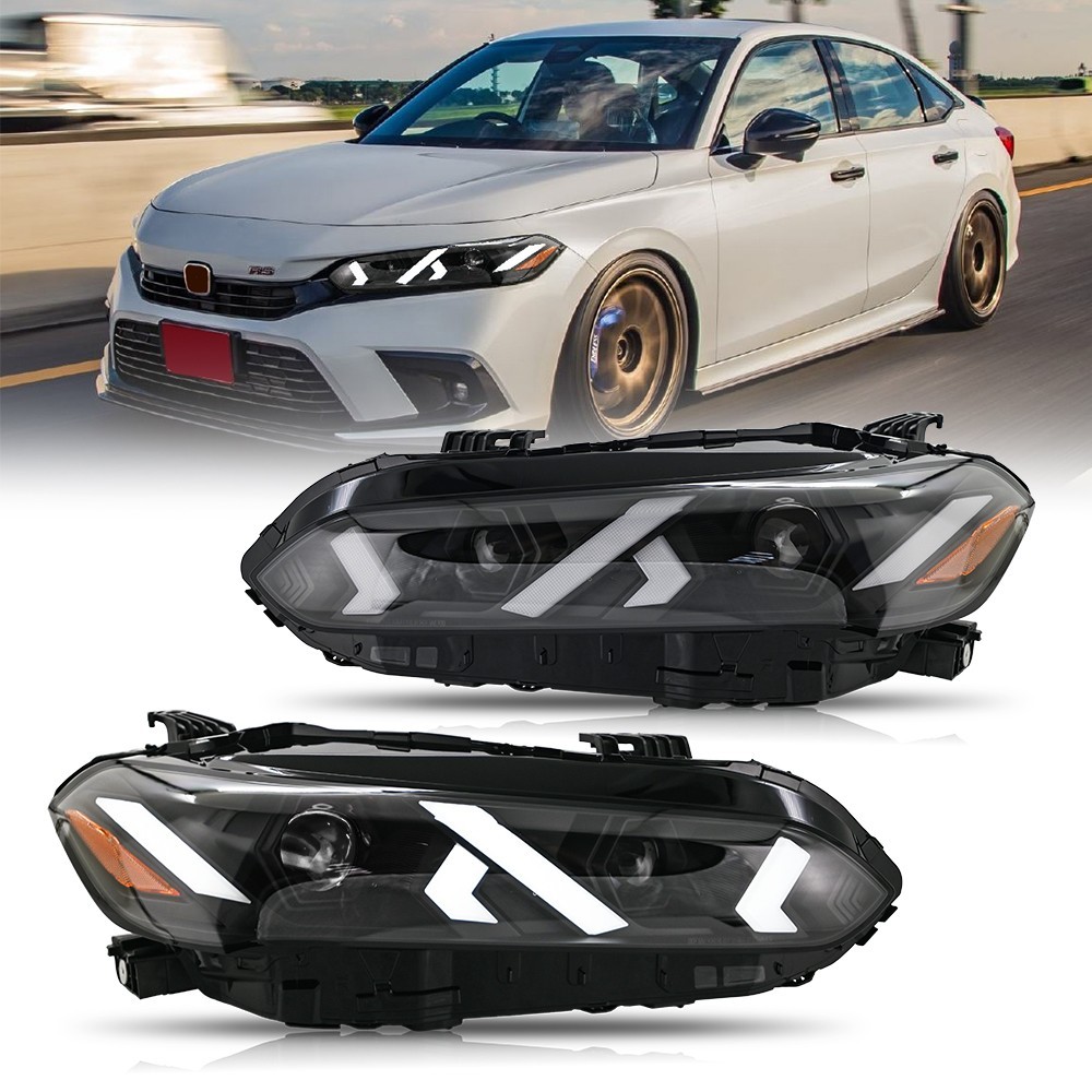 LED Headlights for 2022-2026 11th Gen Honda Civic Sedan,Coupe,Hatchback,Type R