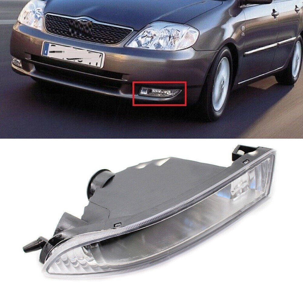 Left Front Bumper Clear Lens Fog Light For 2001-2004 2003 Toyota Corolla Kombi
