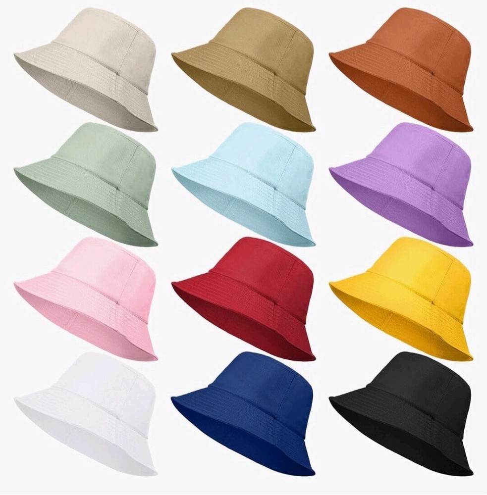 Colorful Multi-Colored Bucket Hats for Style & Sun Protection