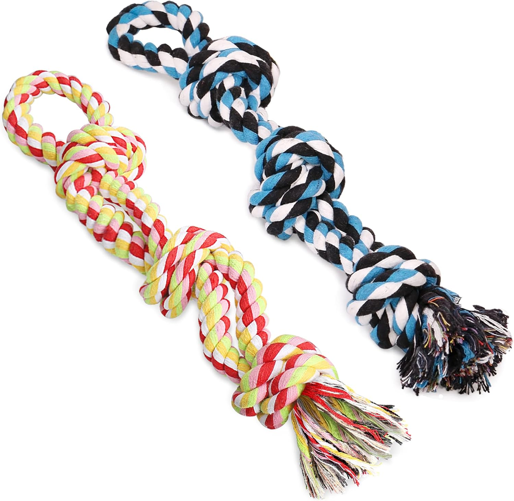 Dog Rope Toys Dog Grinding Teeth 2 Nearly Indestructible Dog Toys, Rope Toy for
