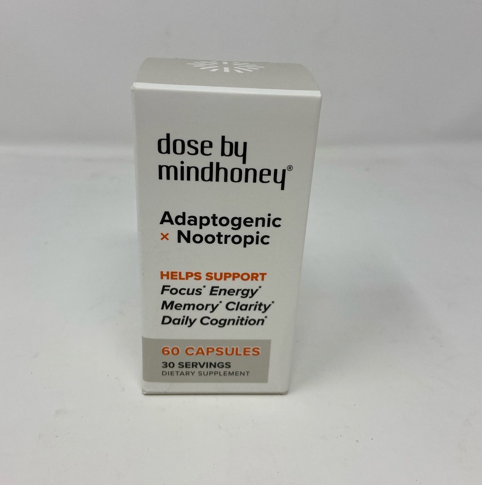 MINDHONEY | DOSE 60 Count, Premium All-in-One Nootropic Brain Supplement