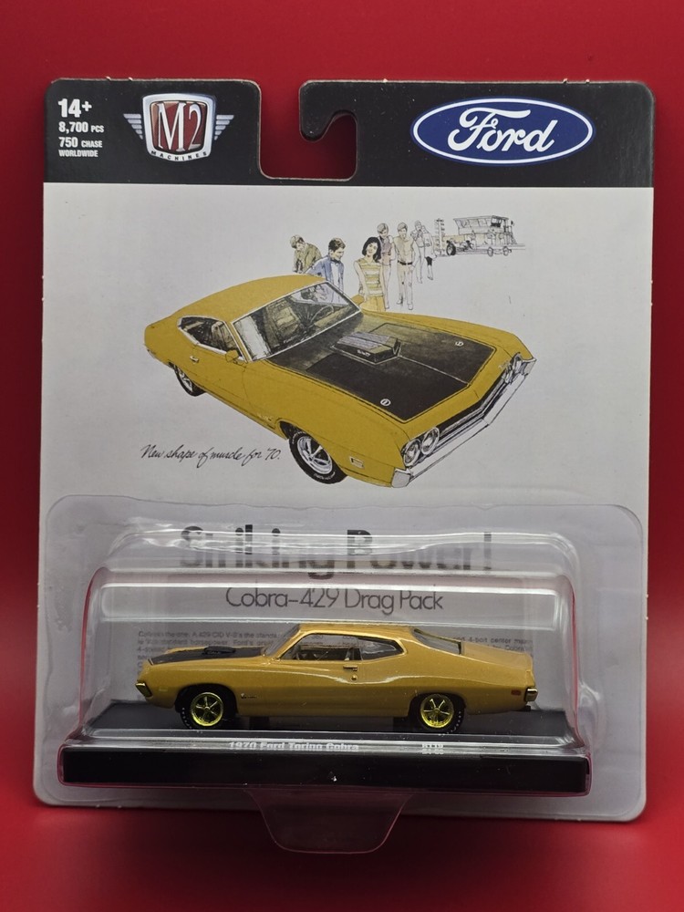 2024 M2 Machines Ford Torino Cobra R119 Chase Edition Diecast Car