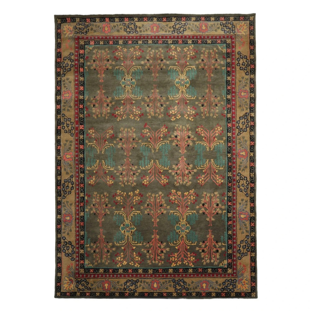 Wool Rug | Tufted Pottery Barn Cecil Green wool area rug livei ng room, Bedroom