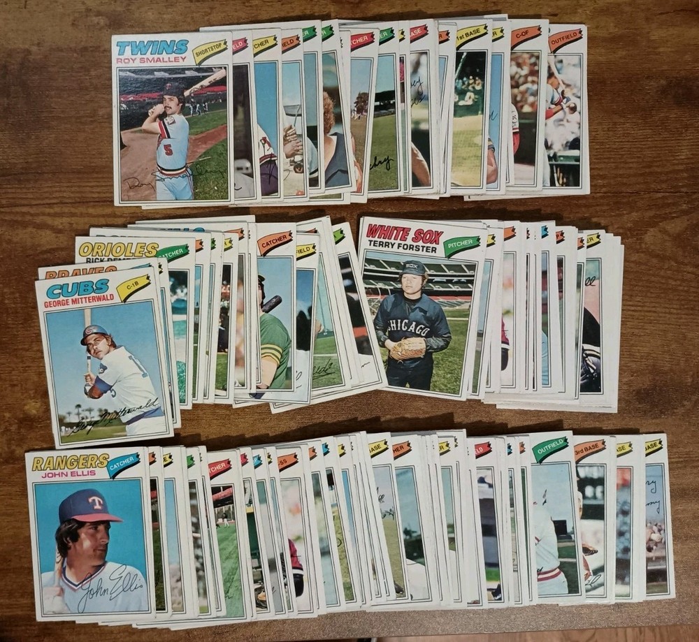 1977 Topps Baseball Commons Lot 141 Cards VG/VG-EX Average Incl Some Dupes