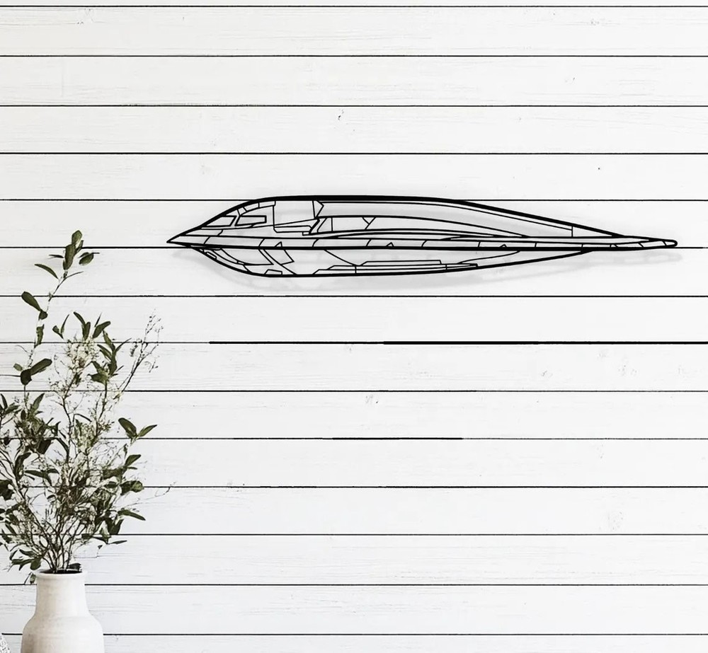 B-2 Spirit Stealth Bomber Metal Wall Art – Laser Cut (Bare Steel)