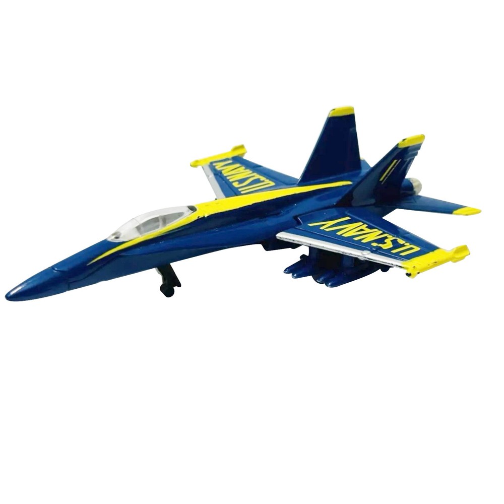 Alloy 1:64  Navy Blue Angels F/A-18 Hornet Fighter Jet Die Cast Model Plane
