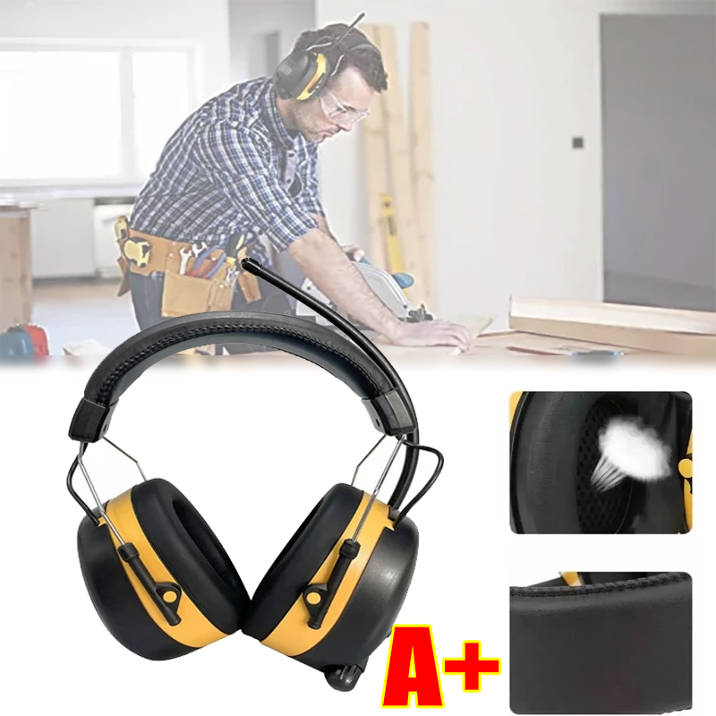 Digital FM Radio Safety Ear Muffs with 30dB Noise Reduction & Electronic Tuning