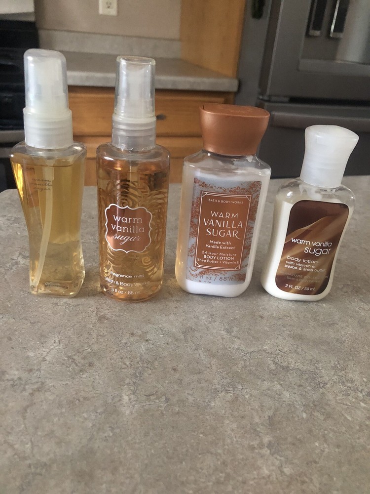 Bath & Body Works Warm Vanilla Sugar Bundle NEW!