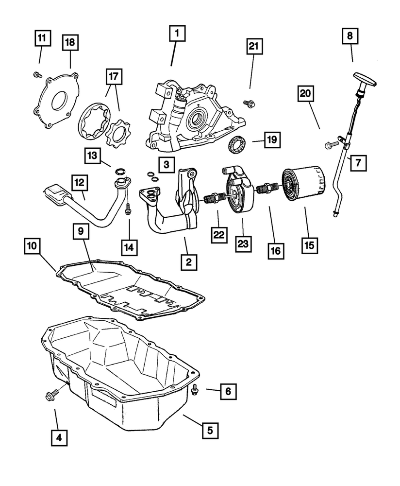 Genuine Mopar Engine Oil Filter Connector 4694119