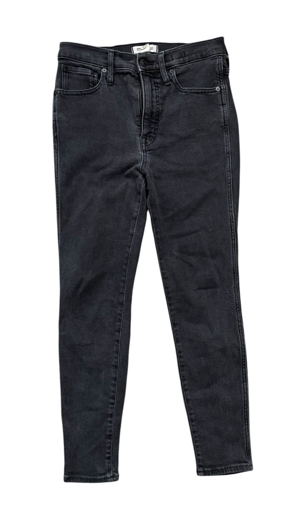 Madewell Black Petite 28x28 High-Rise Skinny Jeans in Starkey Wash