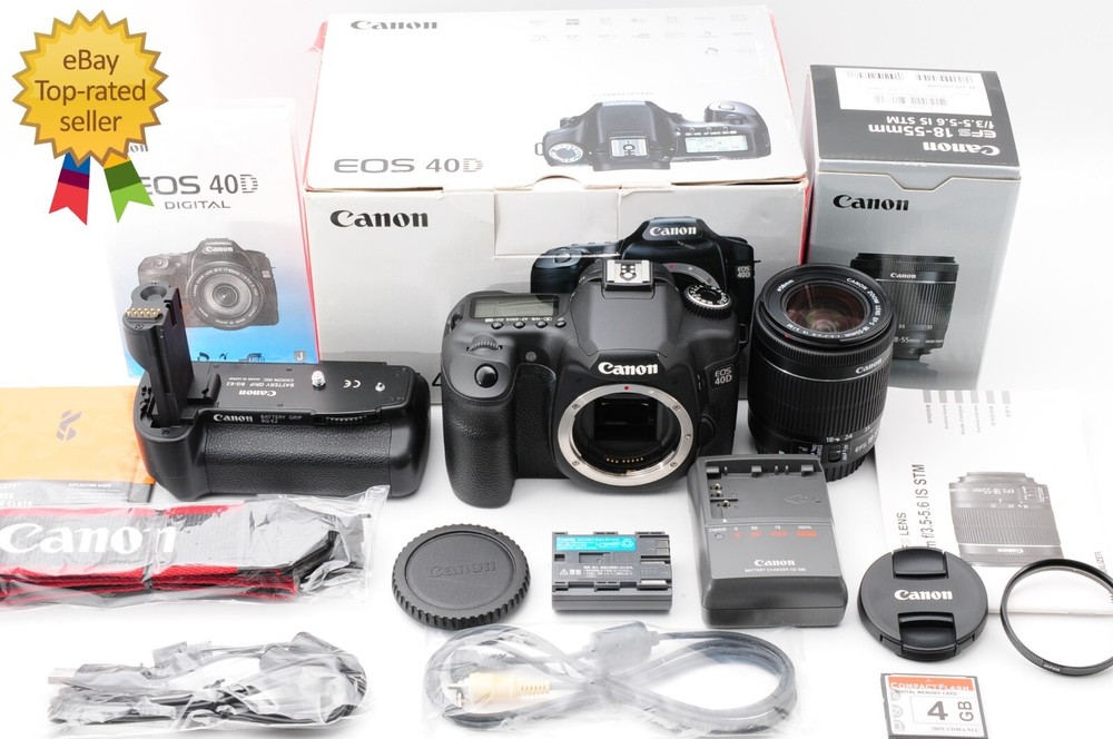 SH:258 [Top MINT ]Canon EOS 40D Digital SLR Camera EF-S 18-55mm IS Zoom Lens Kit