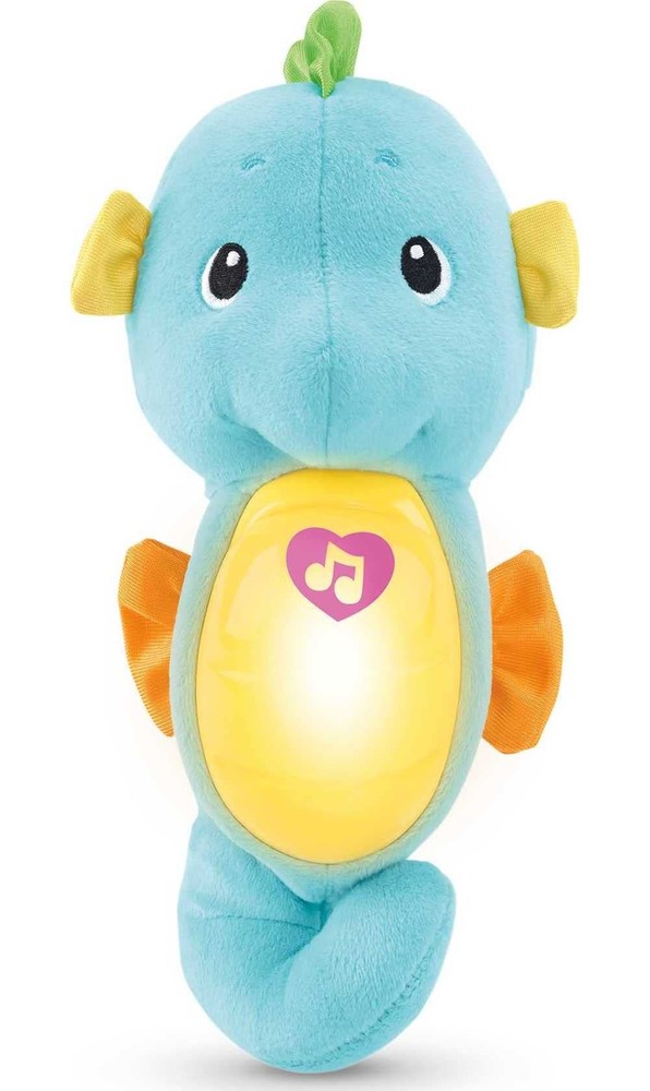 Fisher-Price Musical Baby Toy, Soothe & Glow Seahorse, Plush Sound Machine with