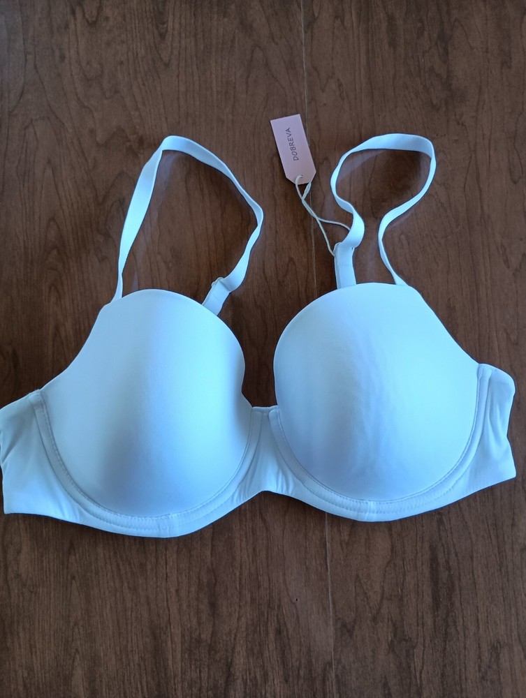Dobreva Women's White Underwire Bra Size 36D
