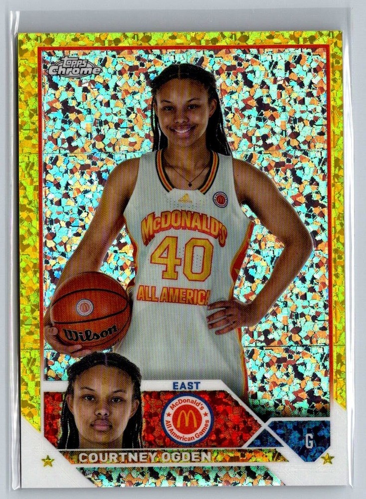 Courtney Ogden 2023 Topps Cromo McDonalds REFRACTOR DIAMANTE AMARILLO Novato/75