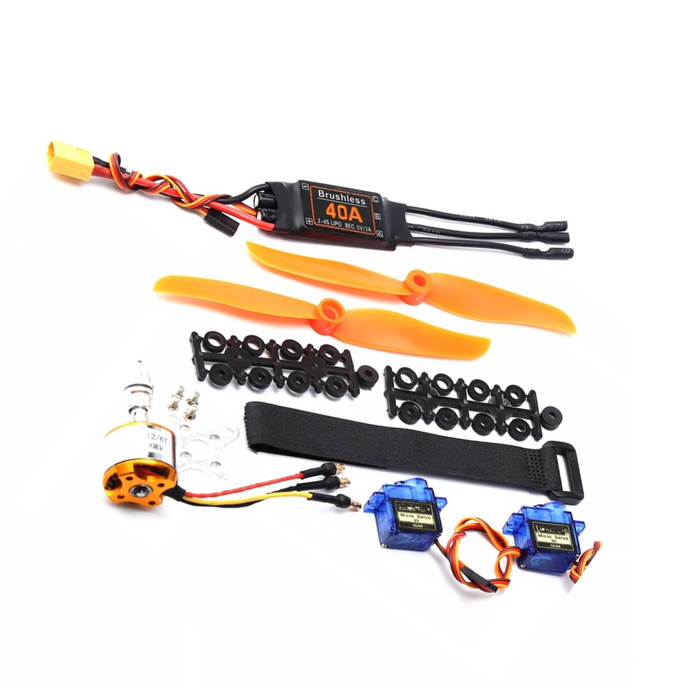 1set 2200KV Brushless Motor Kit 40A ESC 6035 Propeller Replace For RC Plane