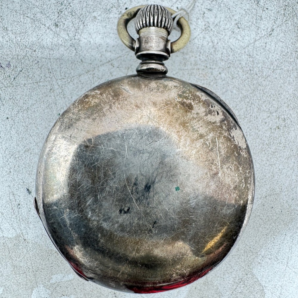 Antique 18s Fahys Monarch 3 Ounce Open Face Pocket Watch Case Coin Silver USA