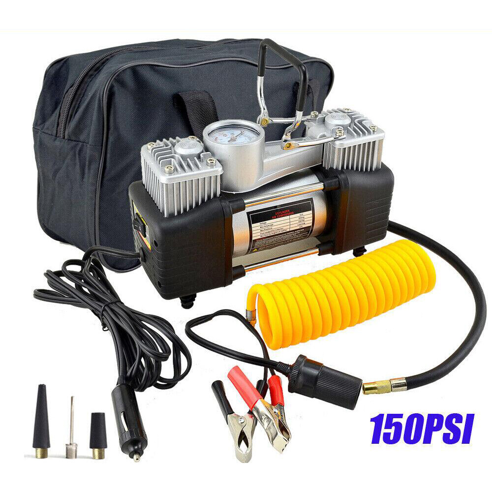 Heavy Duty Portable Air Compressor Car Tire Inflator Electric Pump Auto 12V 150