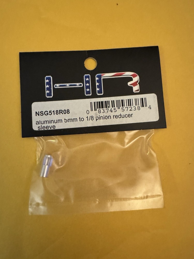 Hot Racing Aluminum 5mm to 1/8 Pinion Reducer Sleeve NSG518R08