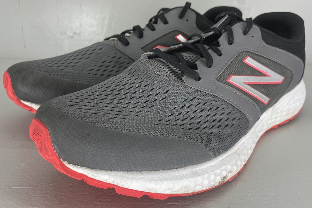 Men's New Balance 4E Lace Up Running Shoes Size 15 Style M520LM5 Color Gray Red