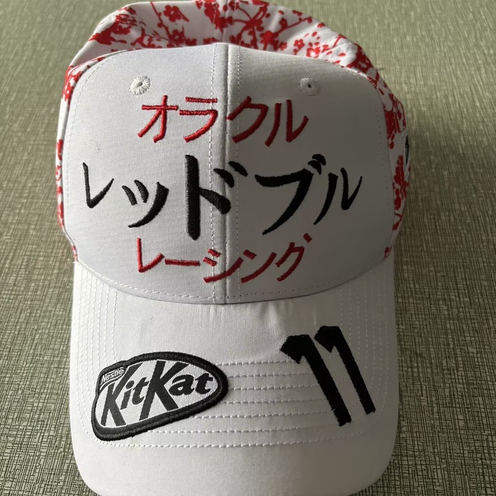 Red Bull Racing F1 2024 Special Edition Sergio Perez Japan GP Team Hat White