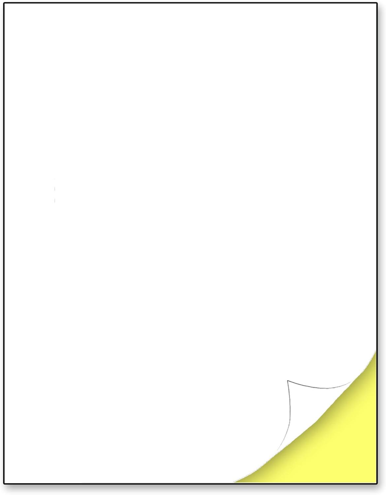 30 Sheets, Printable White Sticker Paper, Laser/Inkjet Printing - Matte, Letter