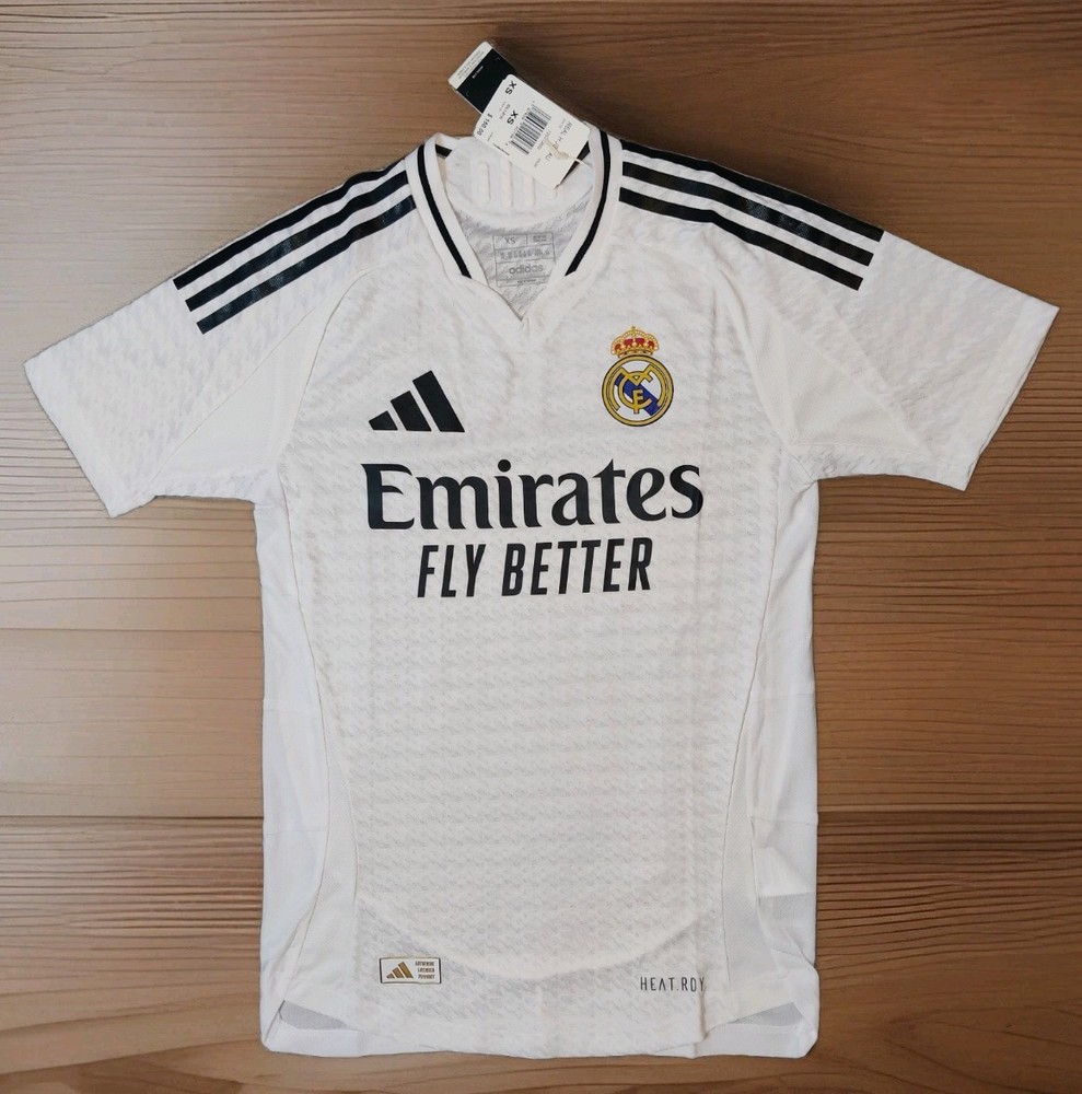 Real Madrid 2024/25 Home Soccer Football Jersey Kit Shirt New  Size XS