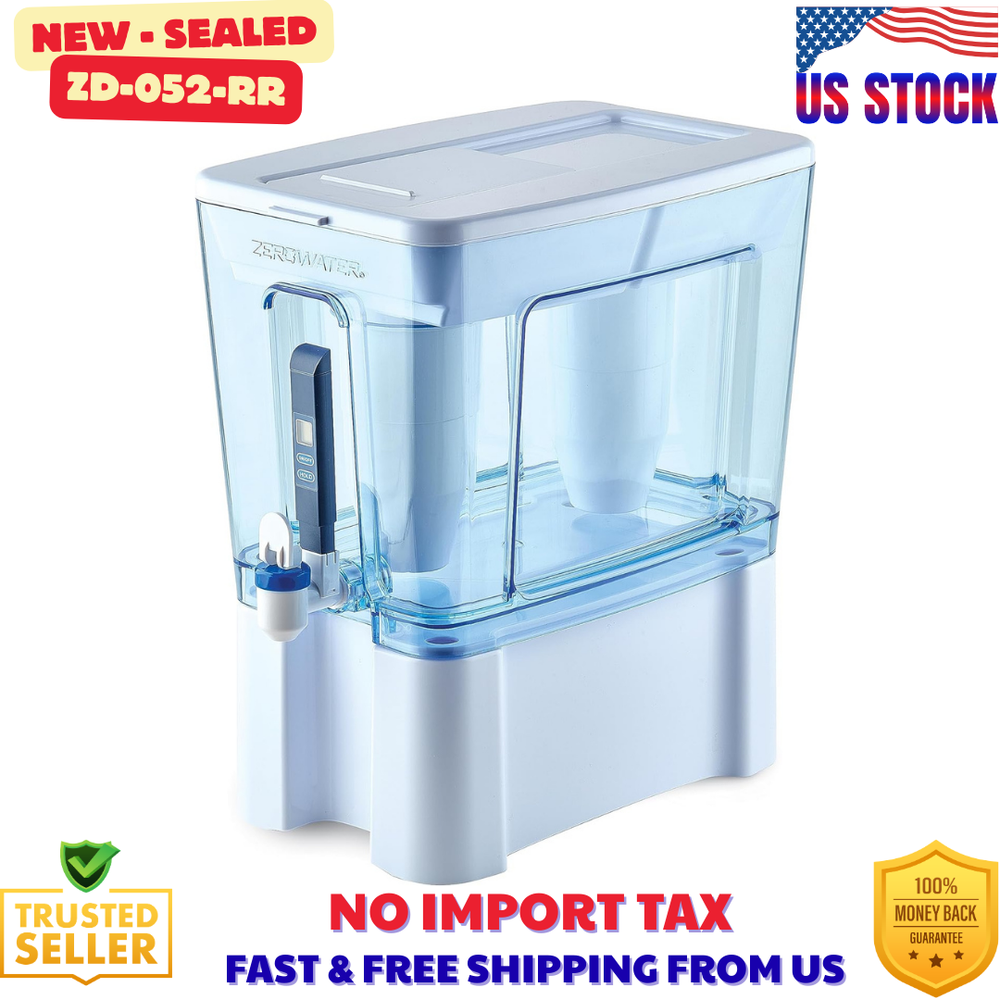 ZeroWater Ready-Read 52 cups Blue/White Water Filtration Dispenser ZD-052-RR