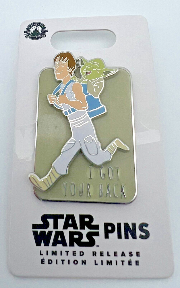 DISNEY STAR WARS LUKE SKYWALKER YODA I GOT YOUR BACK LIMITED RELEASE PIN