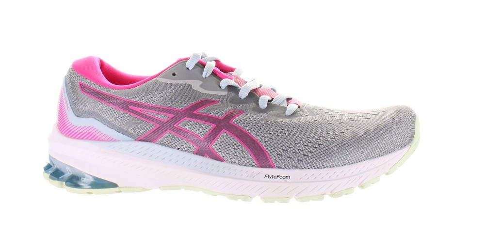 ASICS Womens Gt-1000 11 Gray Running Shoes Size 9.5 (7746625)