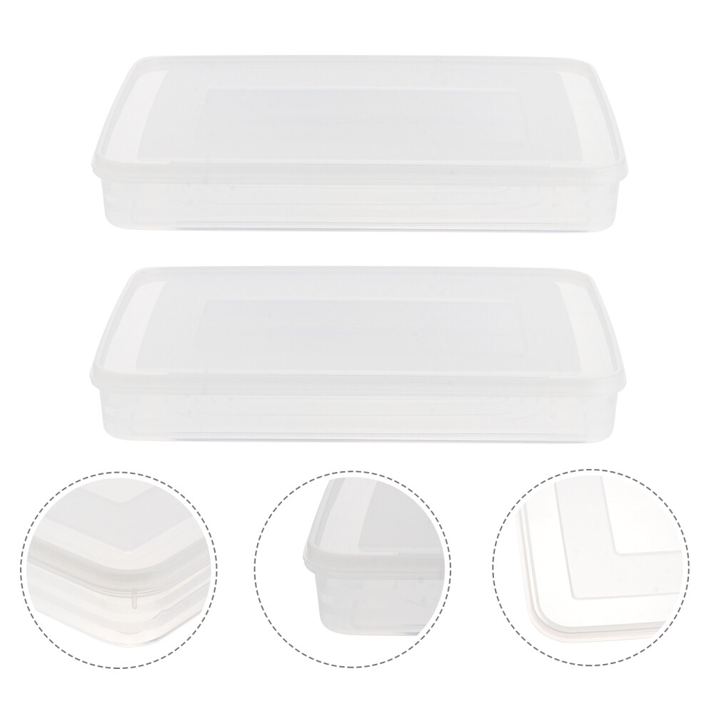 2 Pcs Airtight Fridge Food Box Refrigerator Dumpling Container