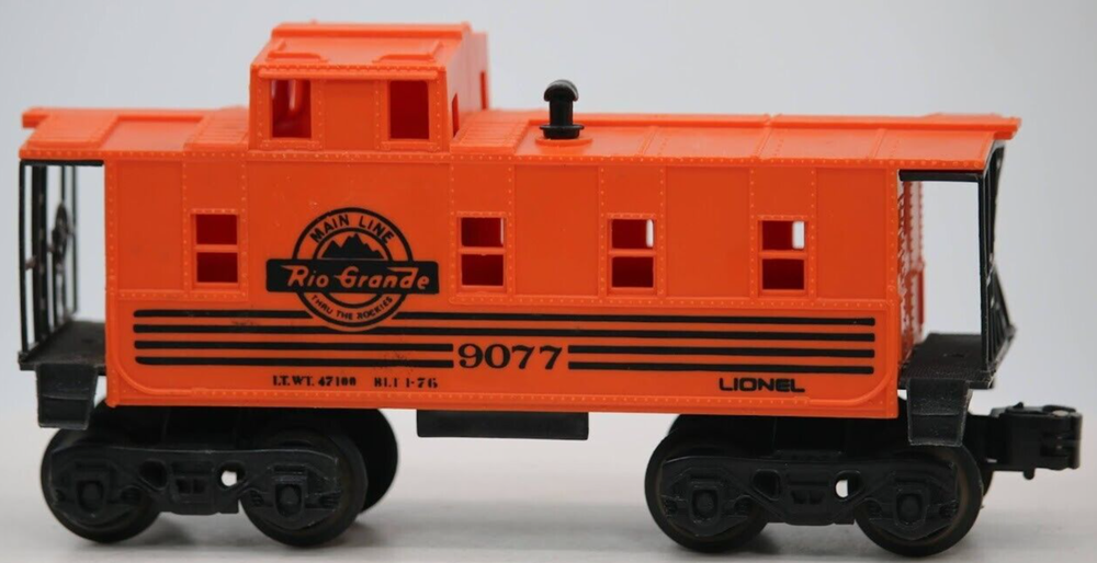 Vintage Lionel Rio Grande O Gauge 1:48 Scale Caboose #9077