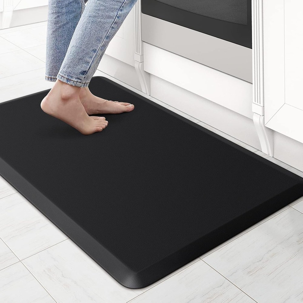 Non-Slip KitchenClouds Anti-Fatigue Mat 28x17 Inches Black